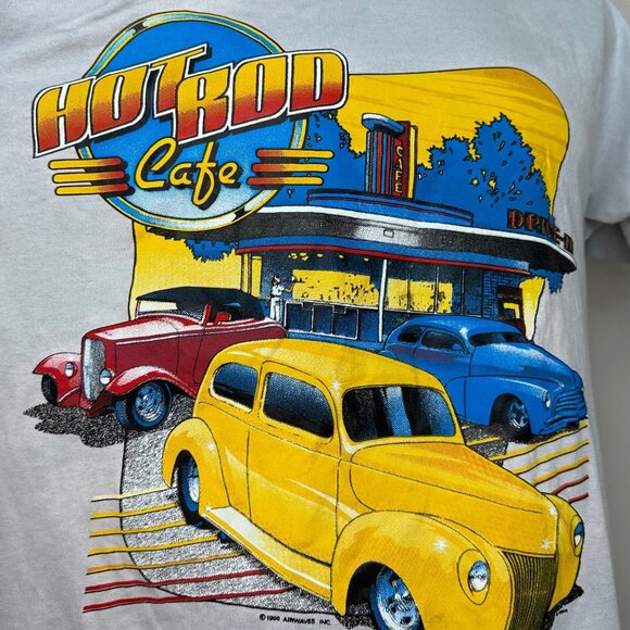 Vintage 1990s Hot Rod Cafe Memphis TN T-Shirt, Cal Cru Size Large - Picture 2 of 8